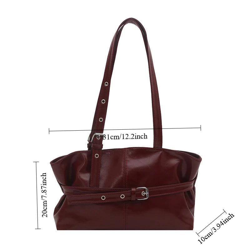 Numa Glossy Patent Tote