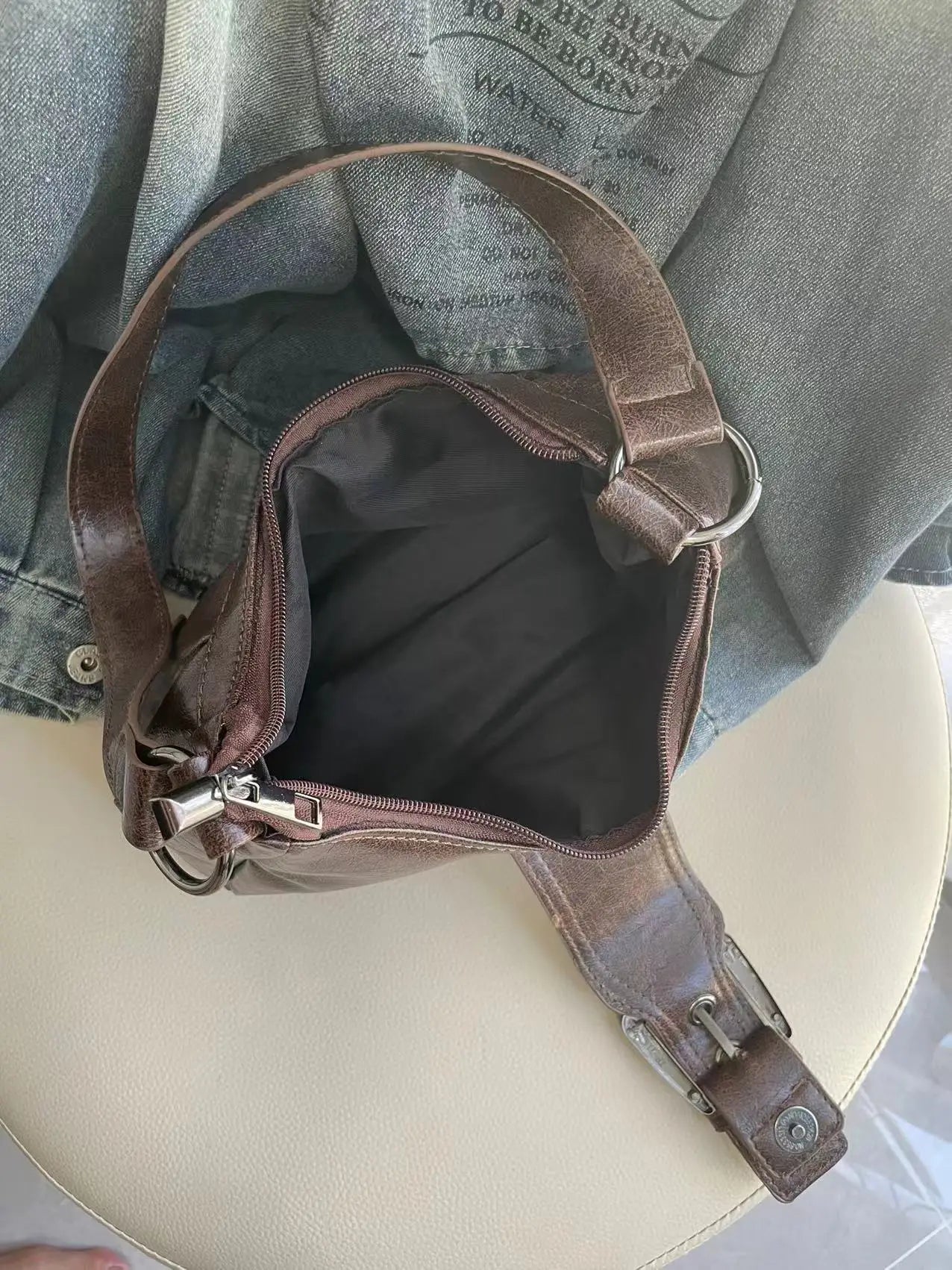 Y2K Buckle Underarm Bag
