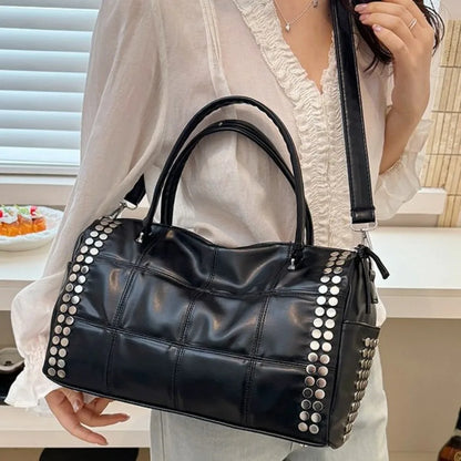 Convertible Studded Handbag