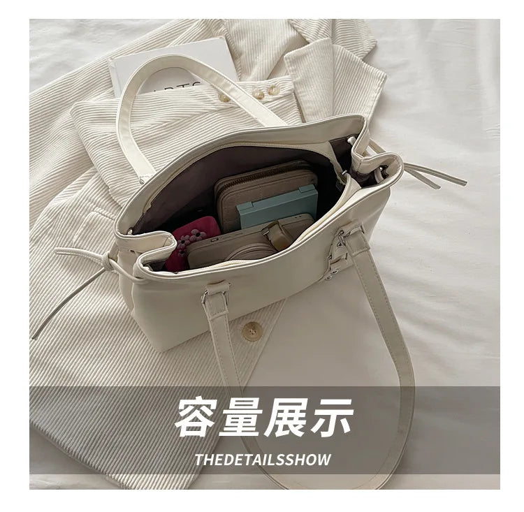 Women's Retro Leather Tote Bag