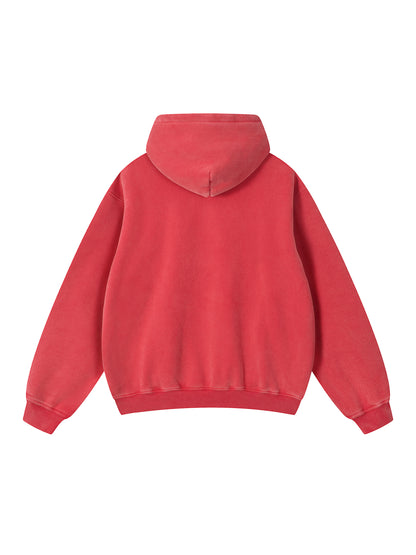 Snow Wash Fleece Oversize Hoodie