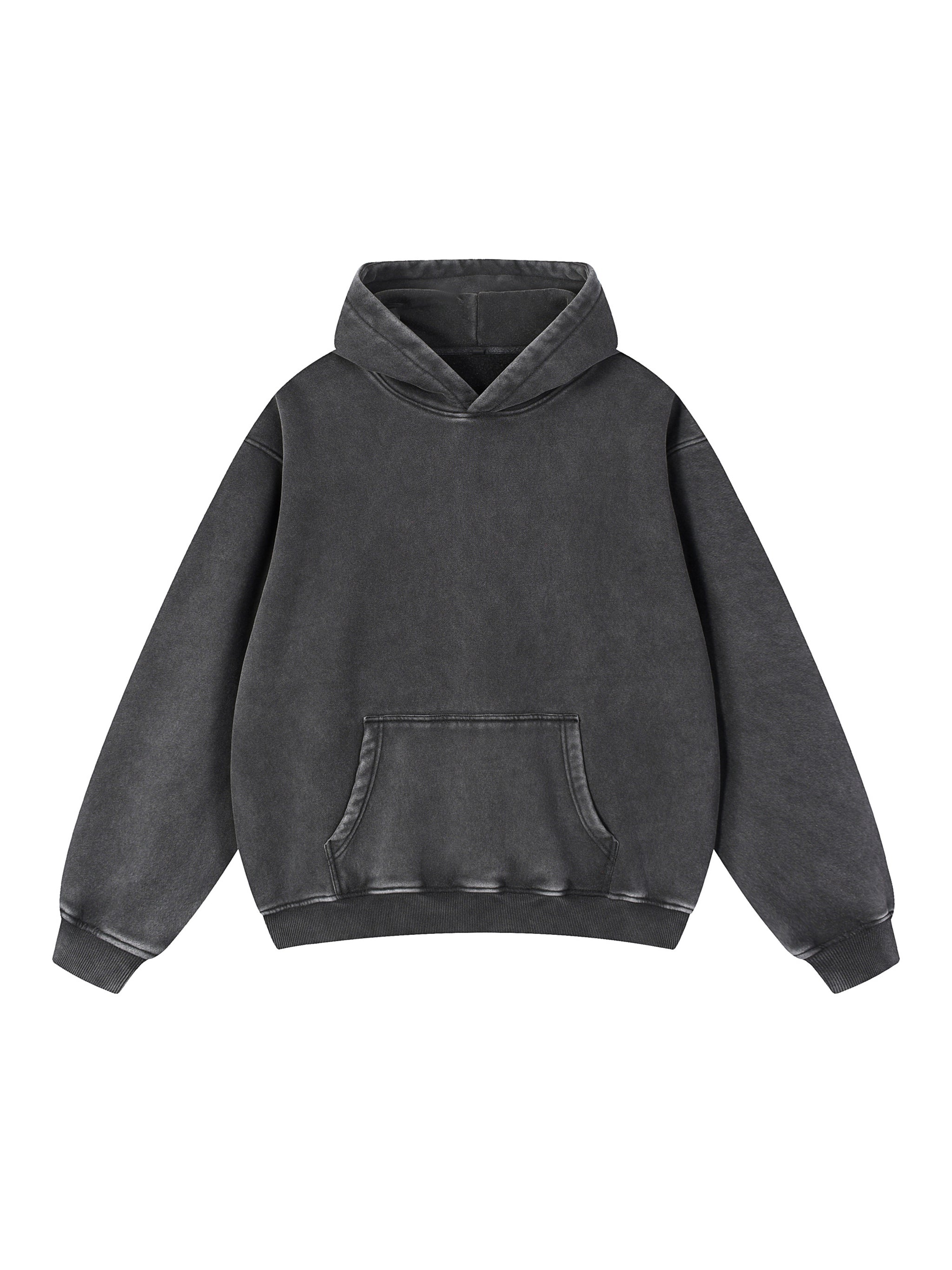 Snow Wash Fleece Oversize Hoodie