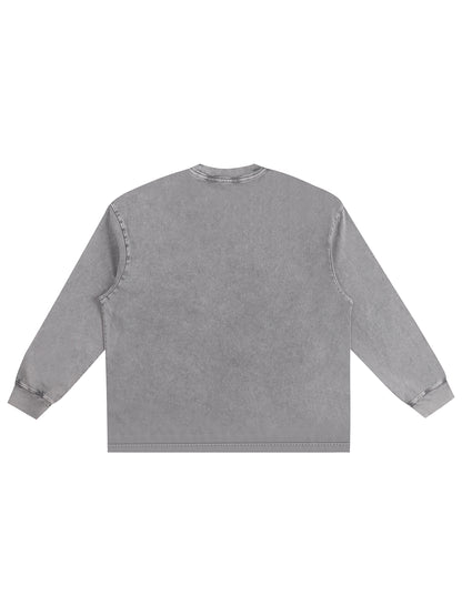 Snow Washed Frayed Edge T-Shirt