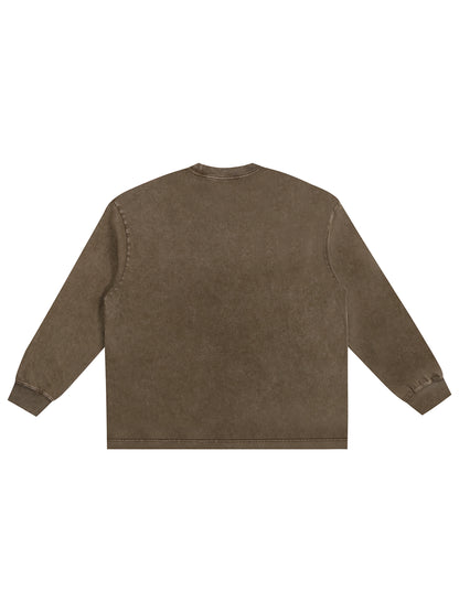 Snow Washed Frayed Edge T-Shirt