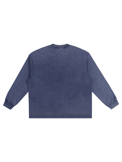 Snow Washed Frayed Edge T-Shirt
