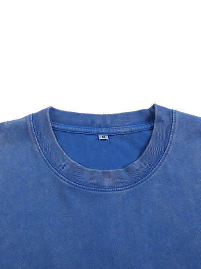 Unisex Snow Washed Oversized Cotton T-Shirt