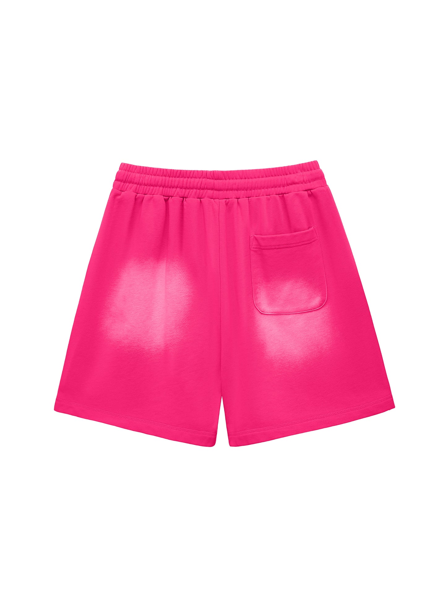 Sun Fade Raw Edge Cotton Shorts