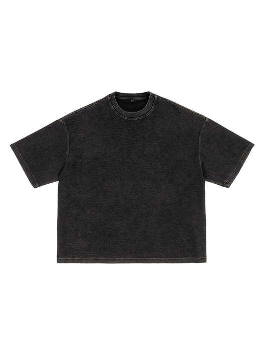 Textured Waffle Washed Boxy T-Shirt