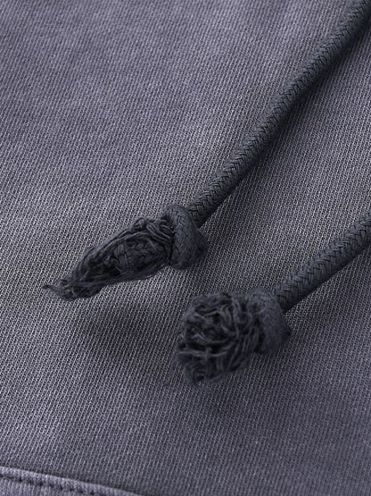 Distressed Vintage Wash Hoodie