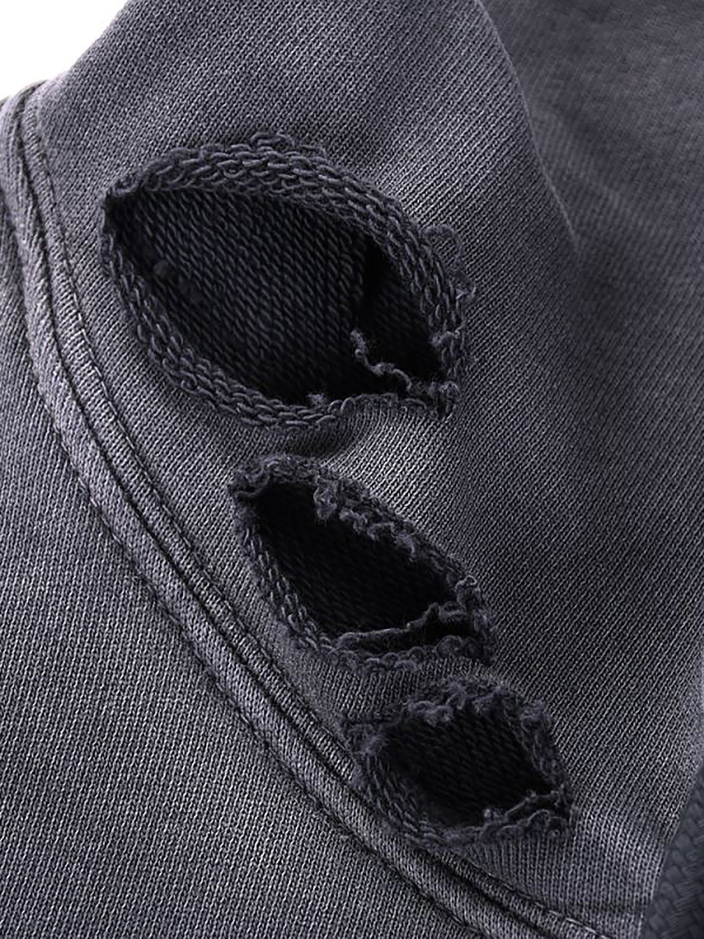 Distressed Vintage Wash Hoodie