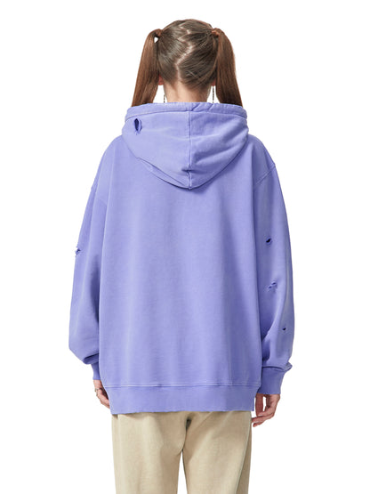 Distressed Vintage Wash Hoodie