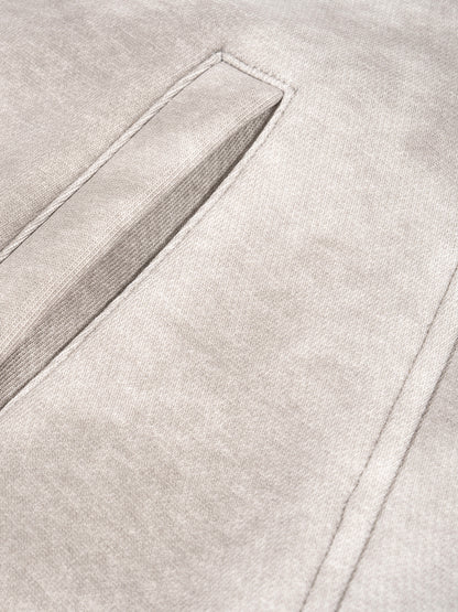 Dirty Washed Zip-Up Fleece Hoodie