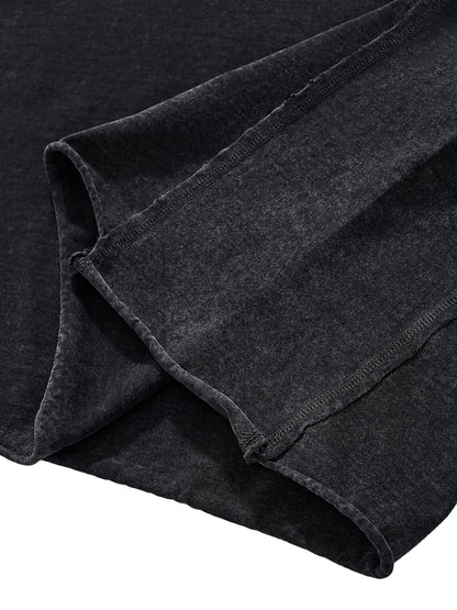 Raw Edge Snow Washed Boxy T-Shirt