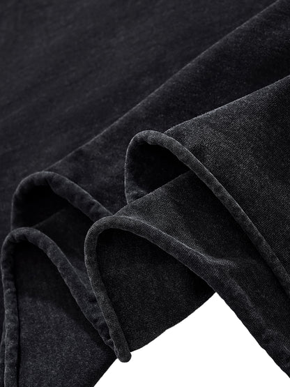 Raw Edge Snow Washed Boxy T-Shirt