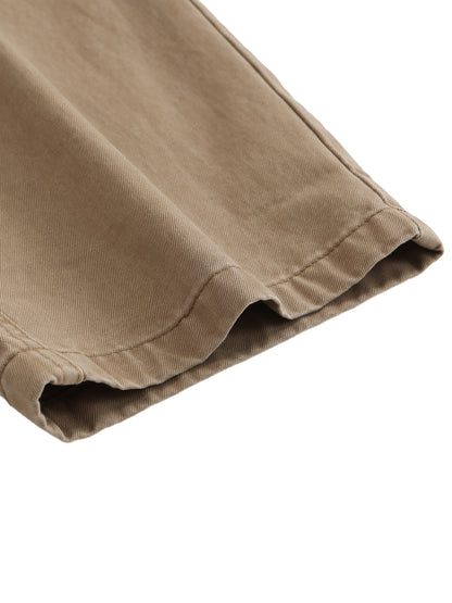 Cotton Elastic-Waist Cargo Pants