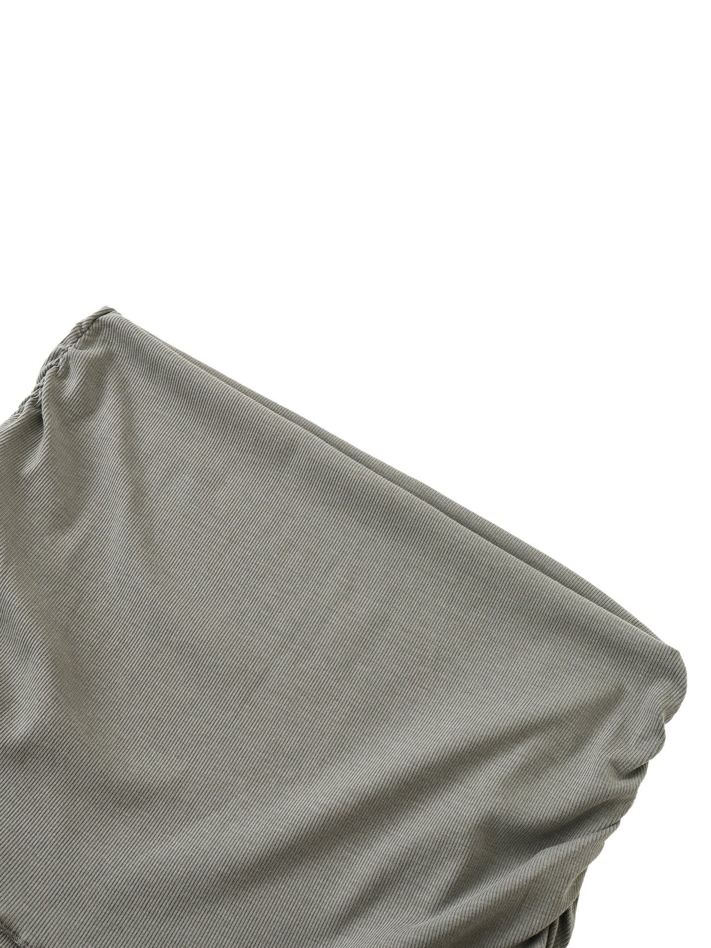 Dyed Washed Straight Hip-Hugging Slim Maxi Skirt