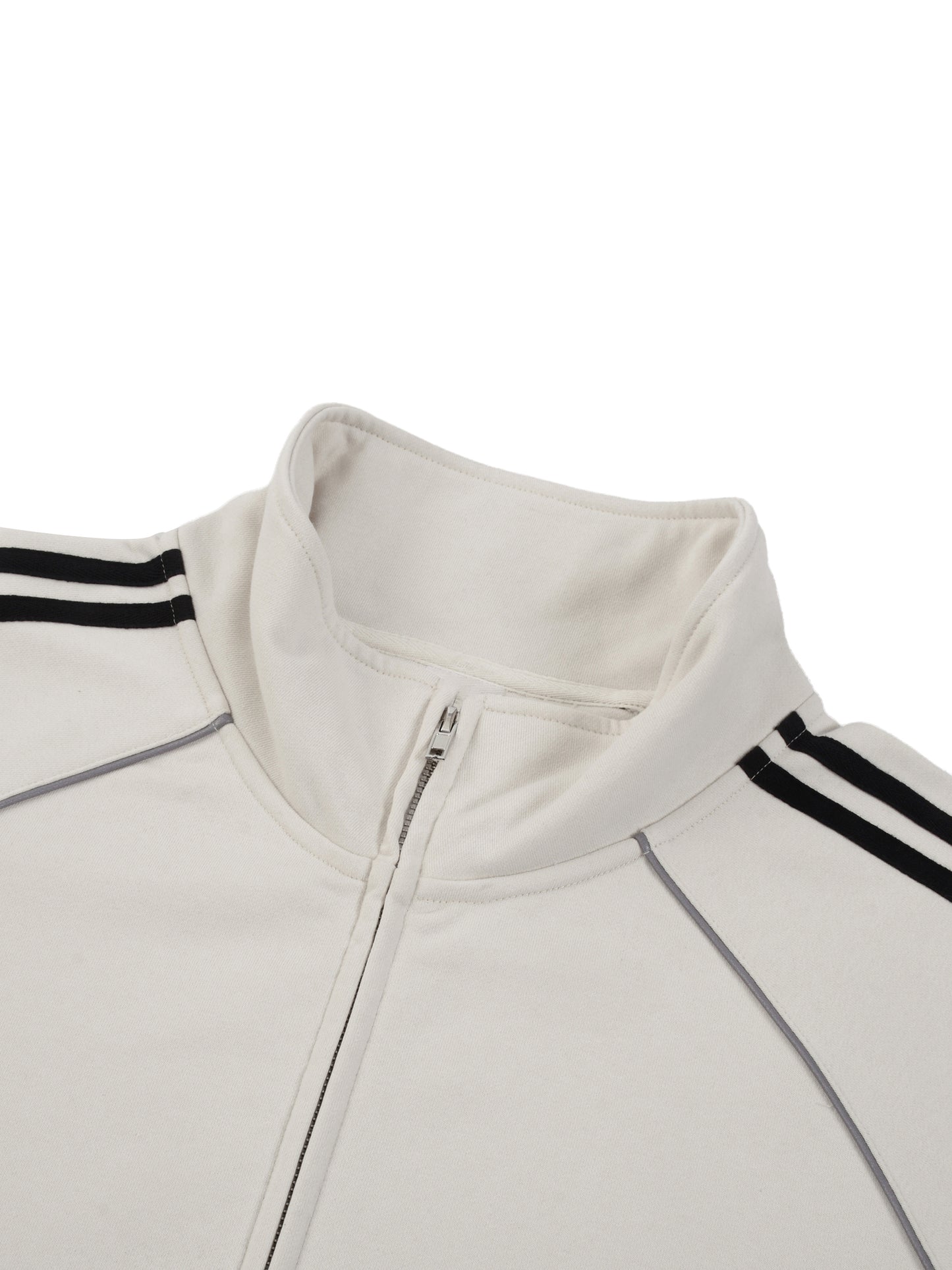 Reflection Striped Raglan Sleeve Jacket