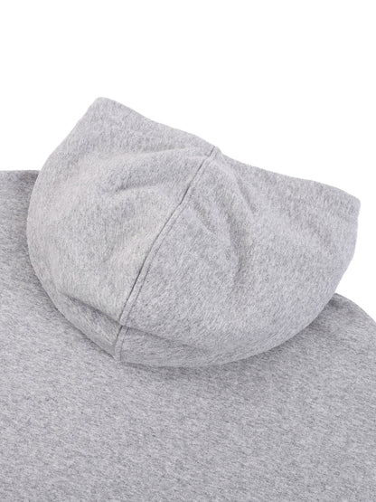 Contrast Tape Raw Edge Double Layered Zip Hoodie