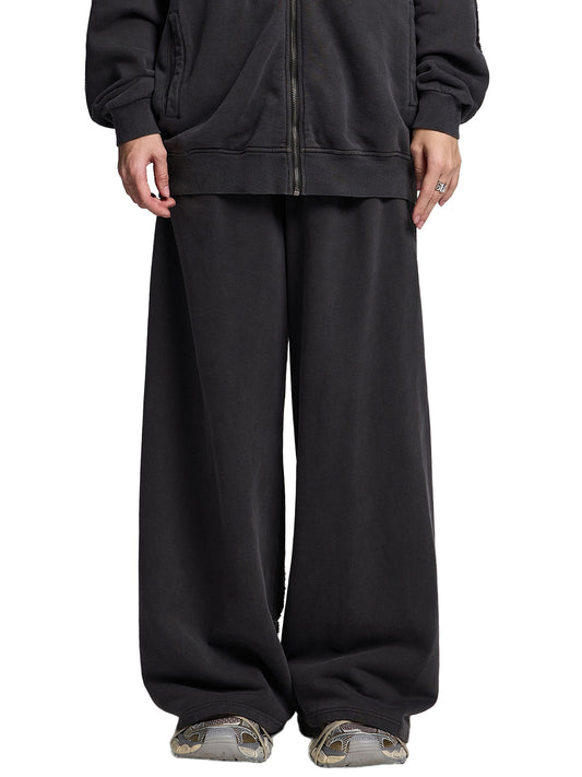 Snow Washed Tape Raw Edge Sweatpants