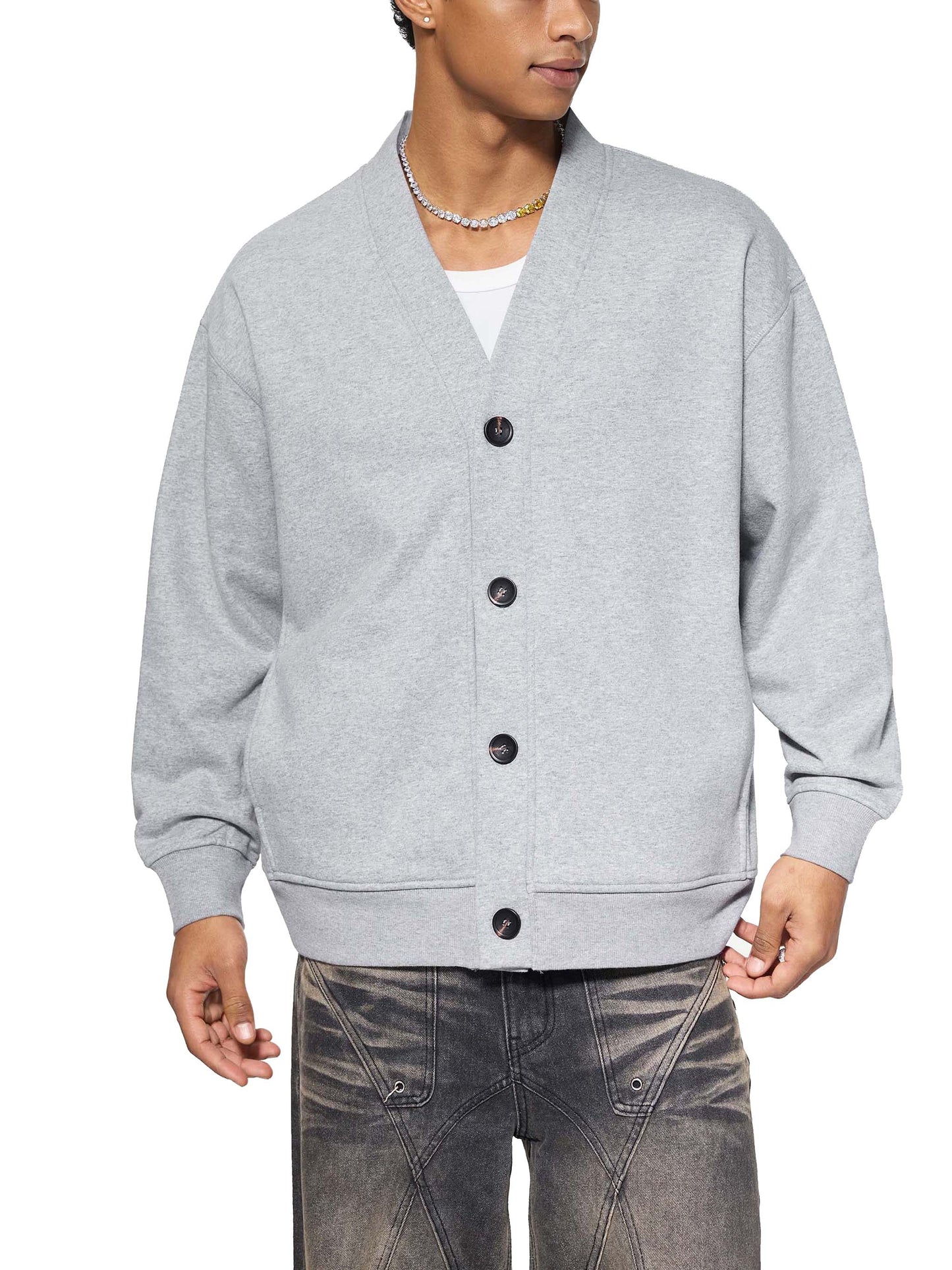 Essential Heavyweight Sweat Cardigan