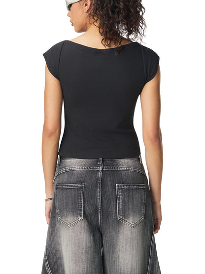 Essential Wide Neck Baby T-shirt