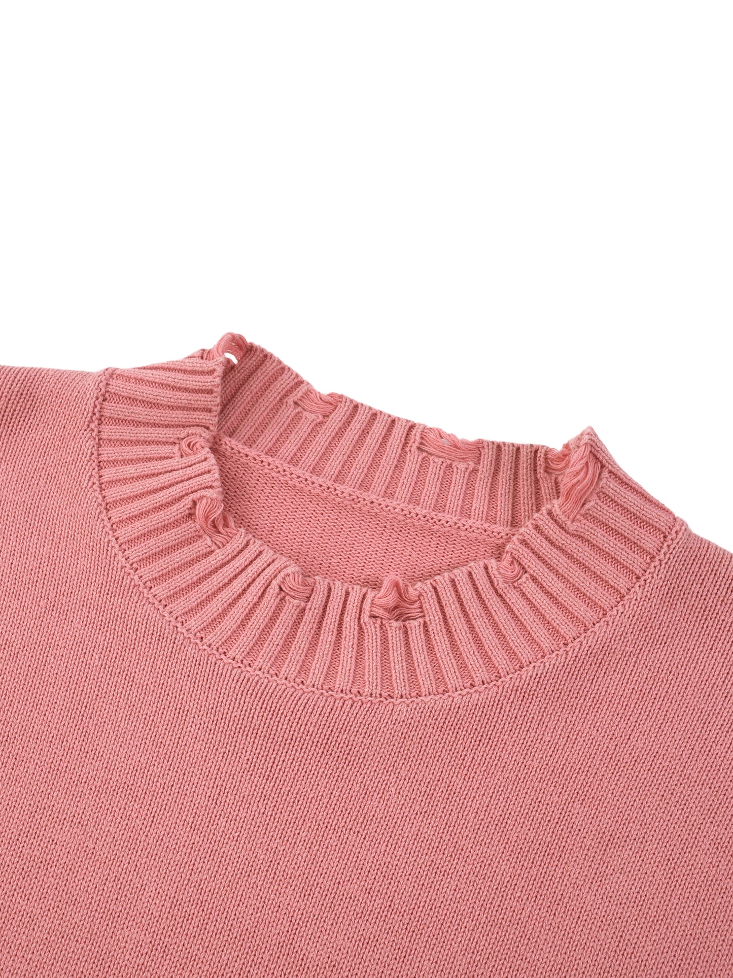Vintage Washed Hand-Frayed Sweater